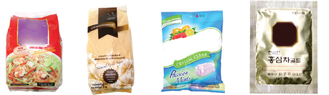 ตัวอย่างซอง ที่ทำจากแผ่นฟิล์ม